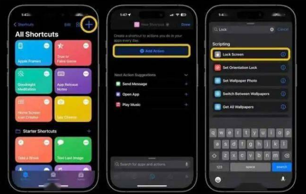 茂县苹果14锁屏维修店分享iPhone14升级iOS16.4后如何创建锁屏快捷方式 