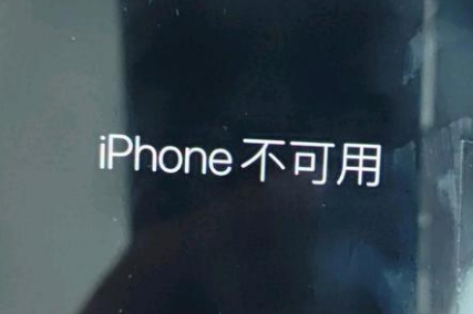 茂县苹果服务网点分享锁屏界面显示“iPhone 不可用”如何解决 